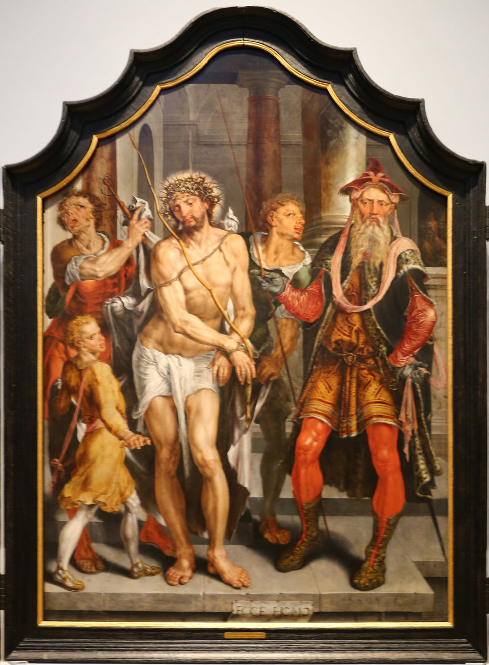 Ecce Homo (panneau central) - Maarten van Heemskerck image 1 reproduction de peinture à l’huile