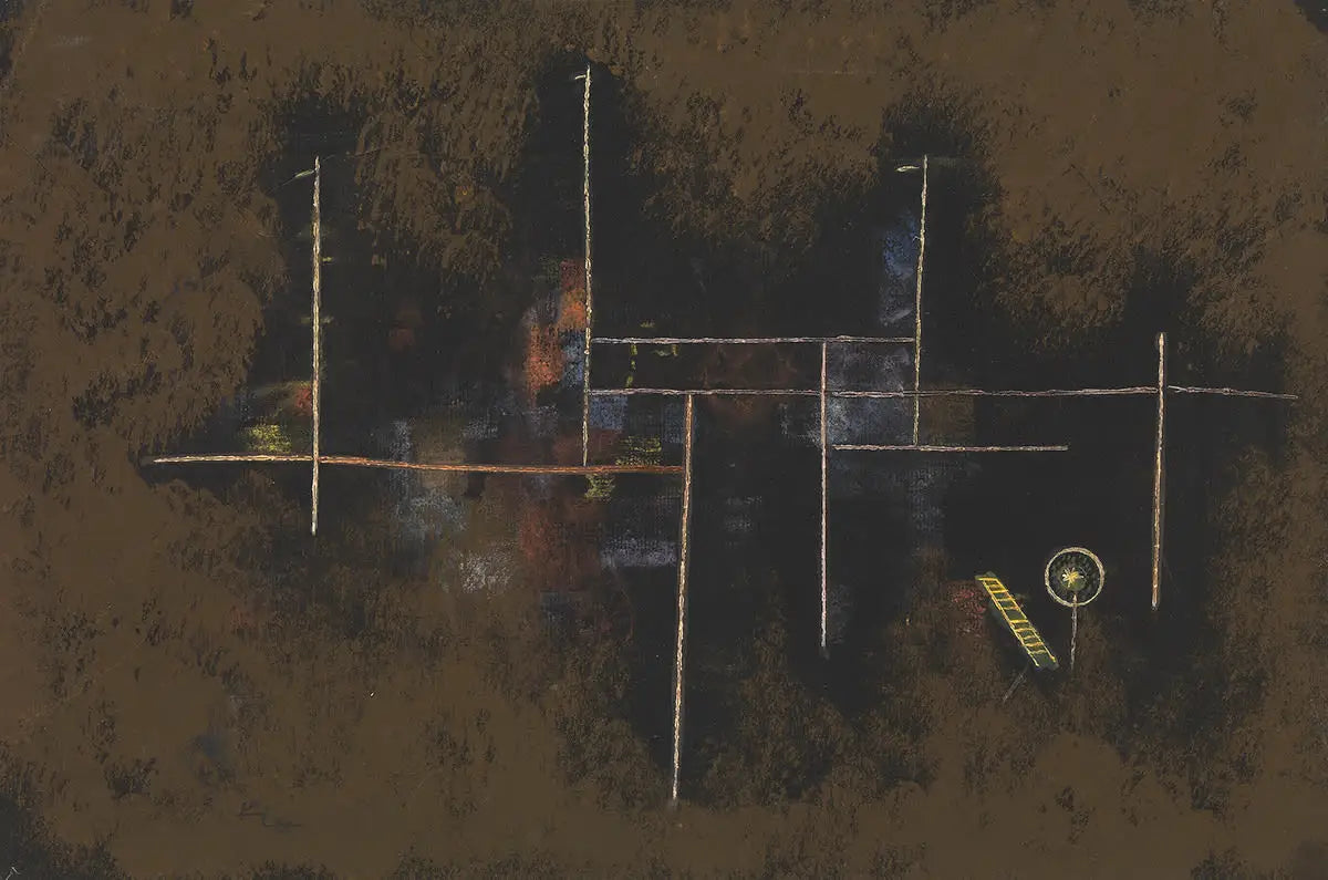 échafaudage pour un bâtiment neuf - Paul Klee image 1 reproduction artisanale de tableau