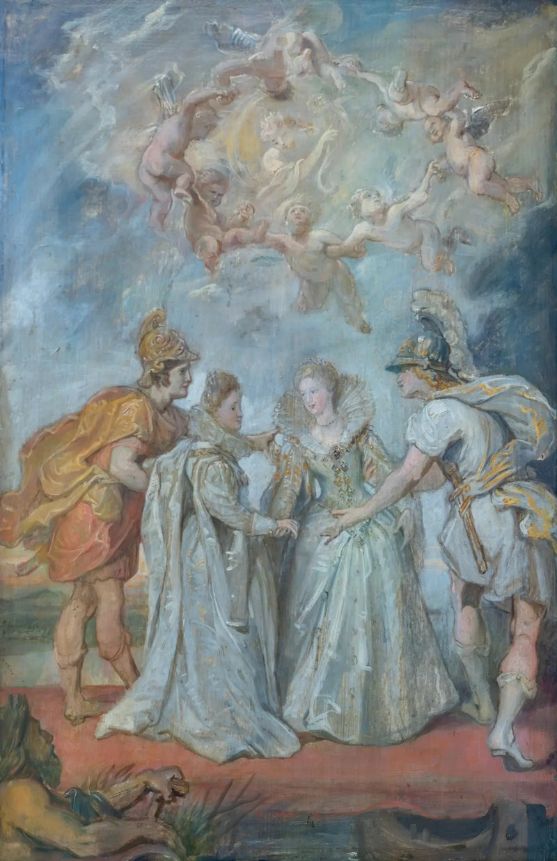Familiärer Austausch der Prinzessinnen zwischen Spanien und Frankreich am 9. November 1615 - Peter Paul Rubens