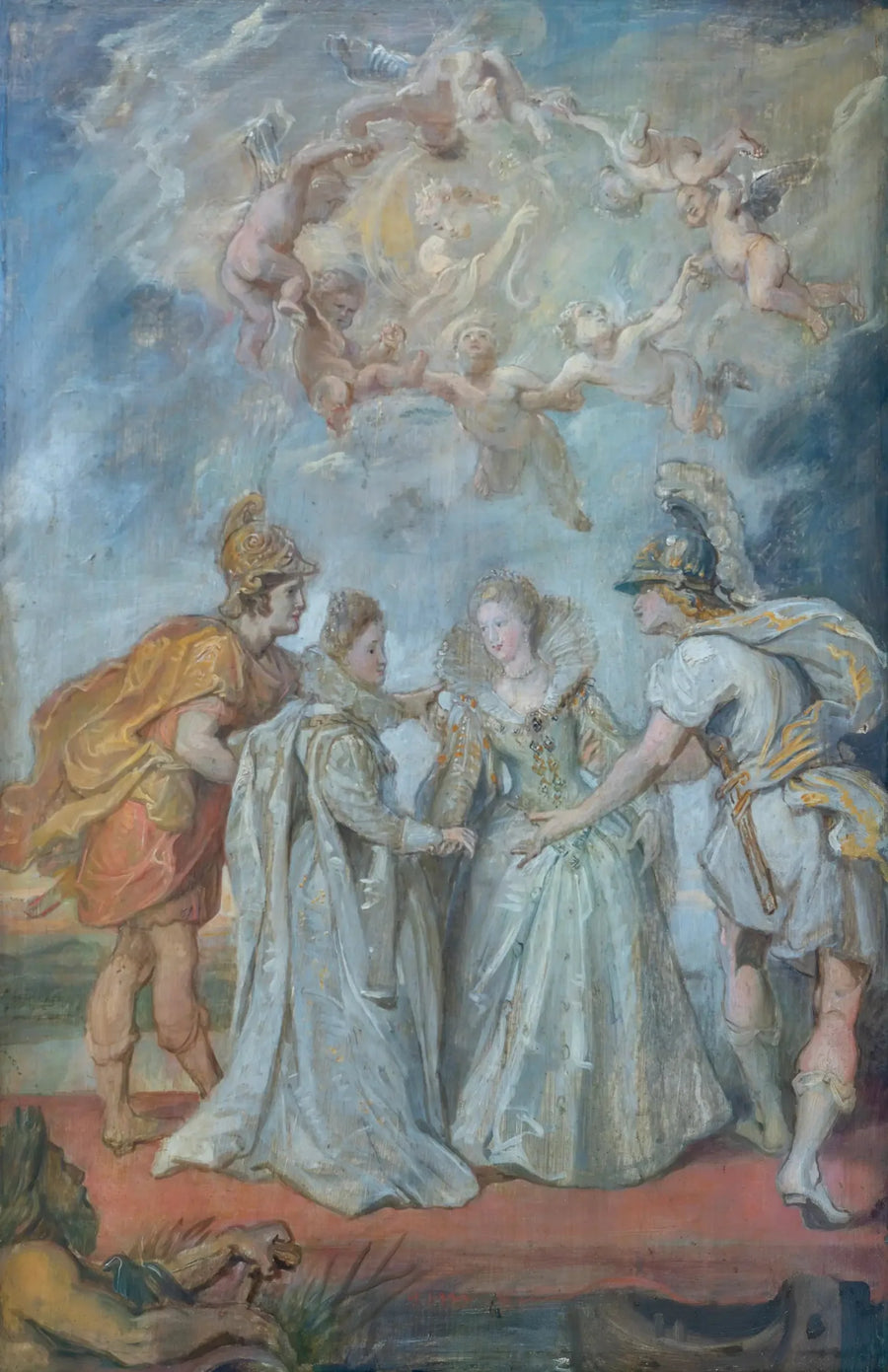 Familiärer Austausch der Prinzessinnen zwischen Spanien und Frankreich am 9. November 1615 - Peter Paul Rubens