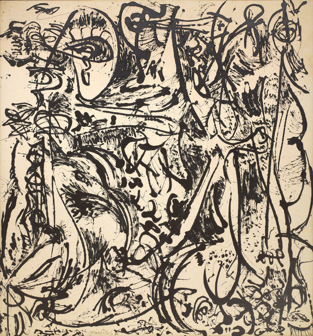 Écho : Numéro 25 - Jackson Pollock image 1 reproduction artisanale de tableau