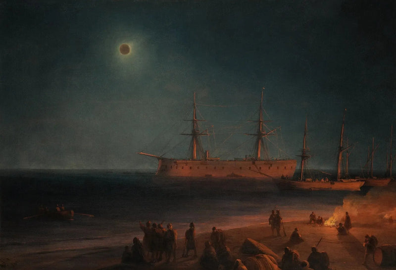 Sonnenfinsternis in Feodosia - Ivan Aïvazovski