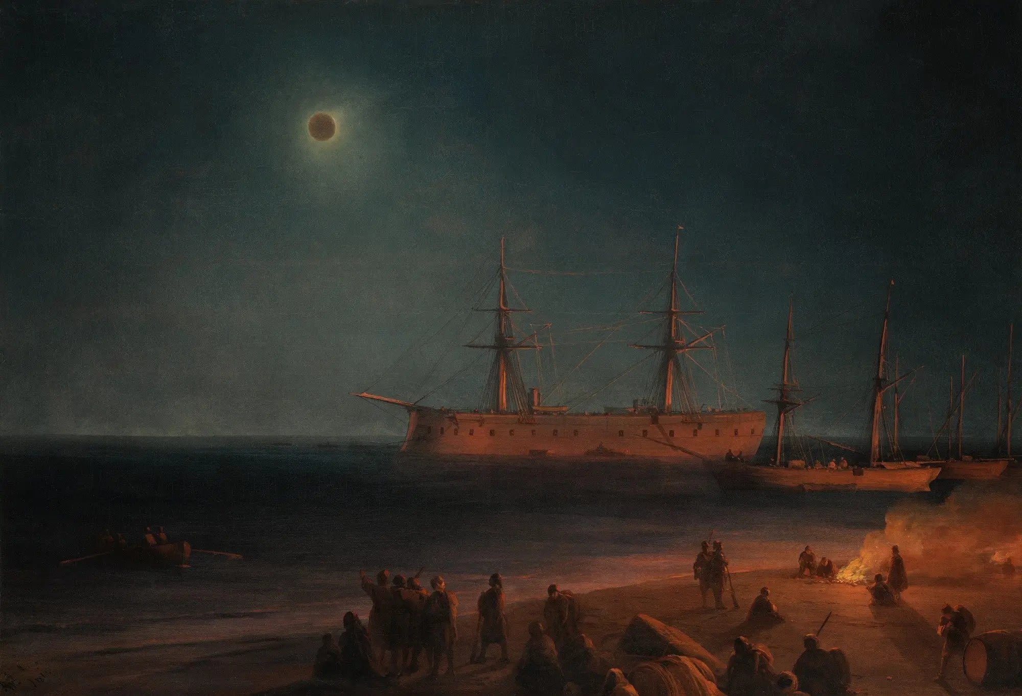 Éclipse solaire à Feodosia - Ivan Aïvazovski - Alpha Reproduction