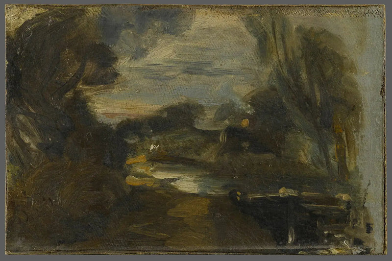 Schleuse am Fluss Stour - John Constable