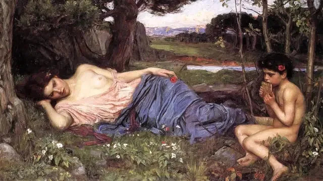 Hören Sie ihre süßen Melodien - John William Waterhouse