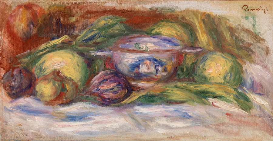Schale, Feigen und Äpfel (Schüssel, Feigen und Äpfel) - Pierre-Auguste Renoir