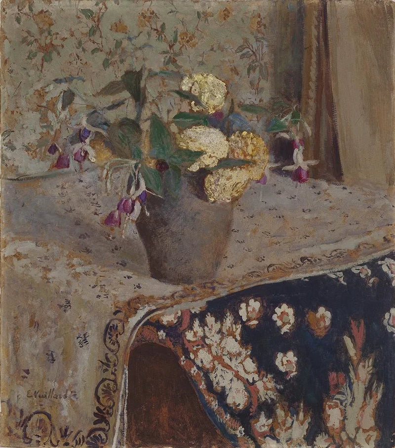 Fuchsias et œillets d’Inde - Édouard Vuillard