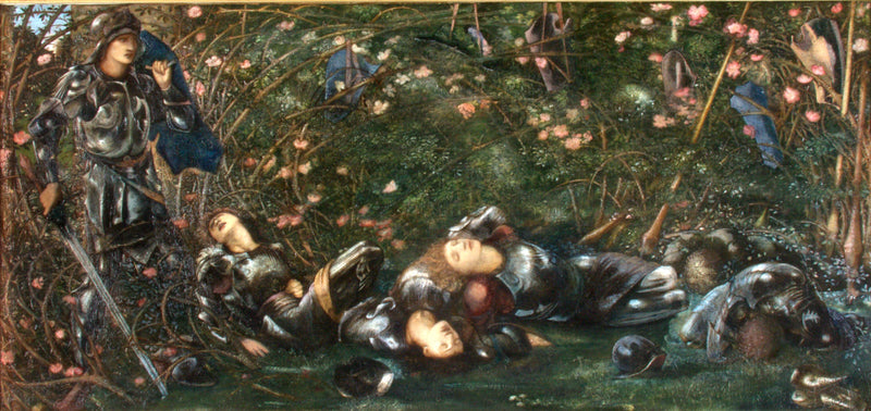 Le Prince entre dans le bois de ronces, petite version - Edward Burne-Jones
