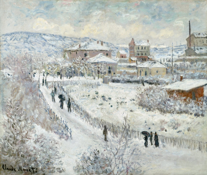 Schneeeffekt in ArgenteuilAlternate - Claude Monet