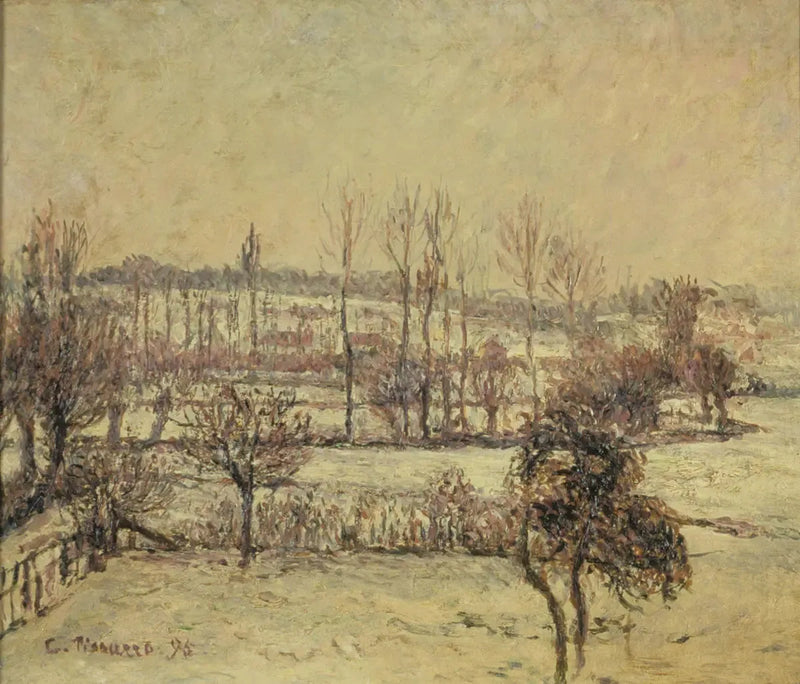 Schneeeffekt in Éragny - Camille Pissarro