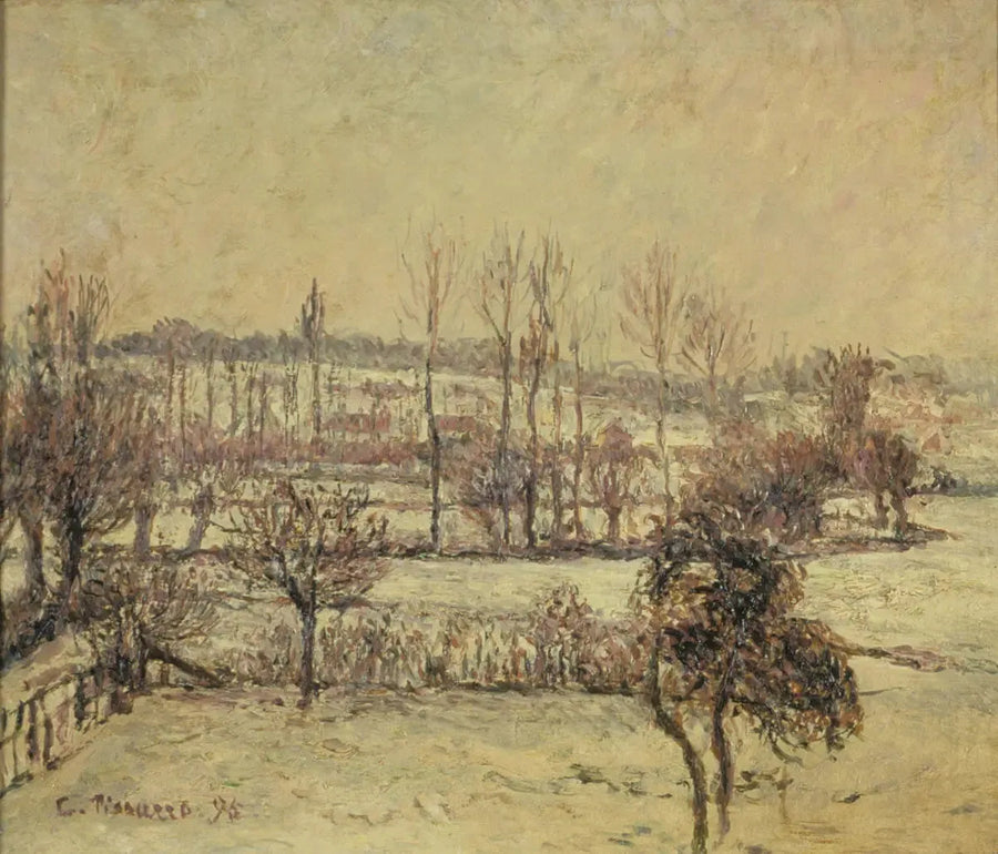 Schneeeffekt in Éragny - Camille Pissarro