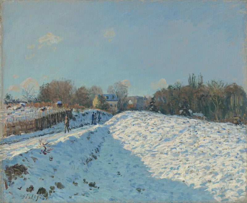 Schneeeffekt in Louveciennes - Alfred Sisley