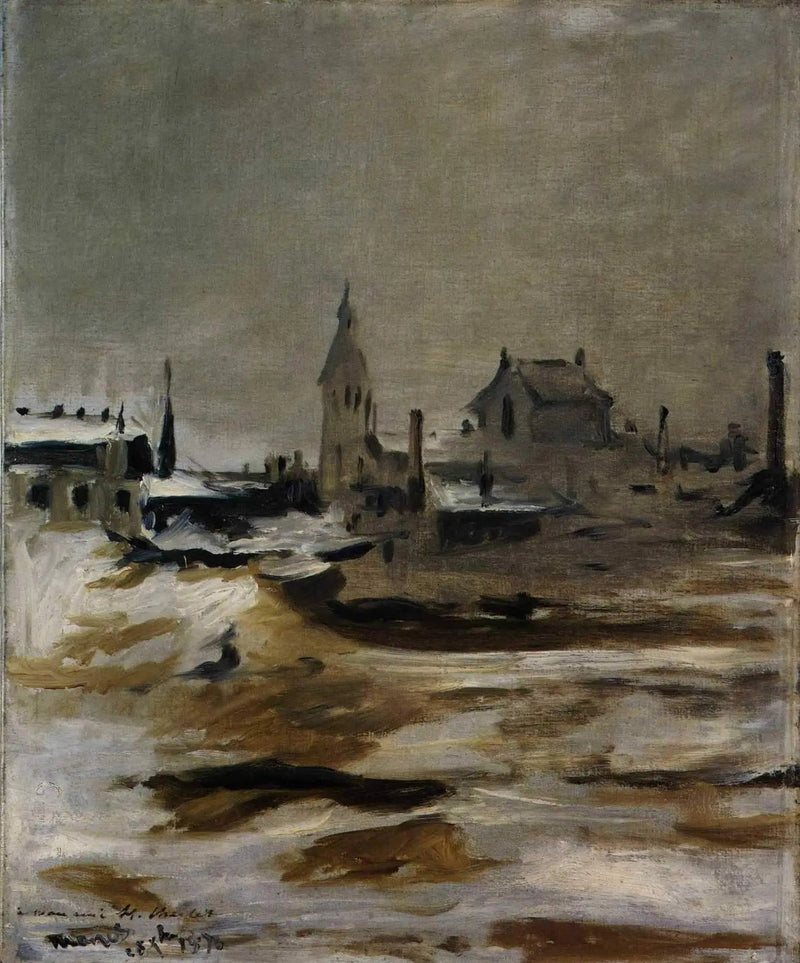 Schneeeffekt in Petit-Montrouge - Édouard Manet