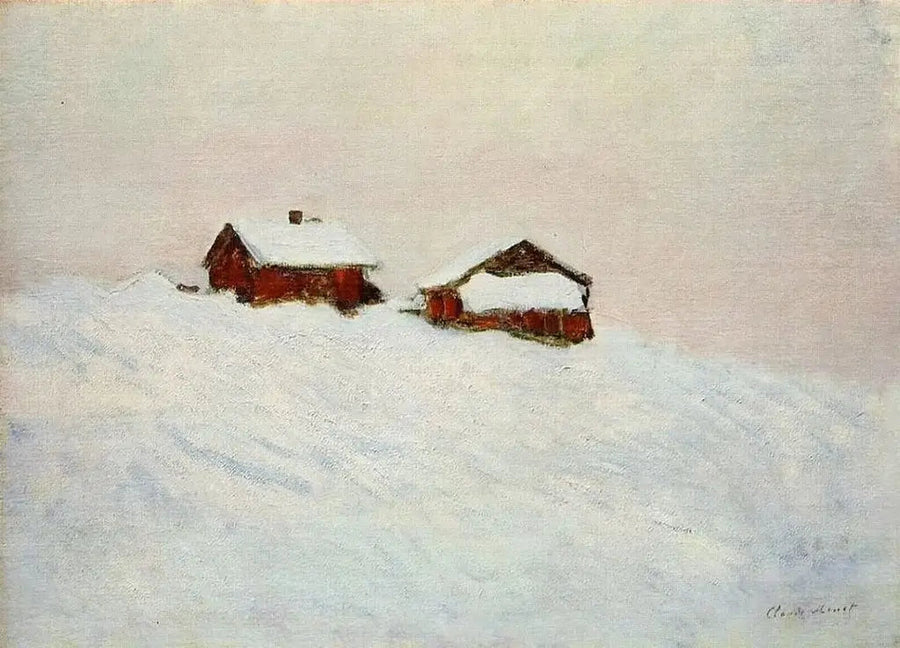 Schneeeffekt in Vétheuil - Claude Monet