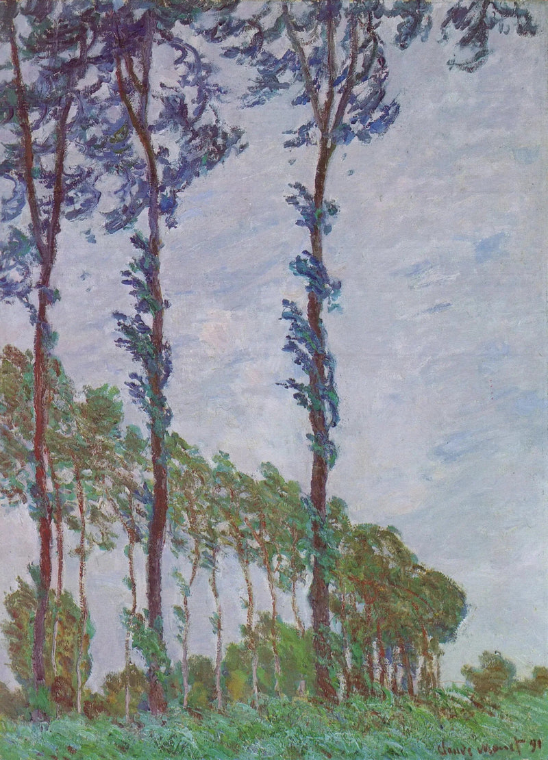 Windwirkung, Serie der Pappeln - Claude Monet
