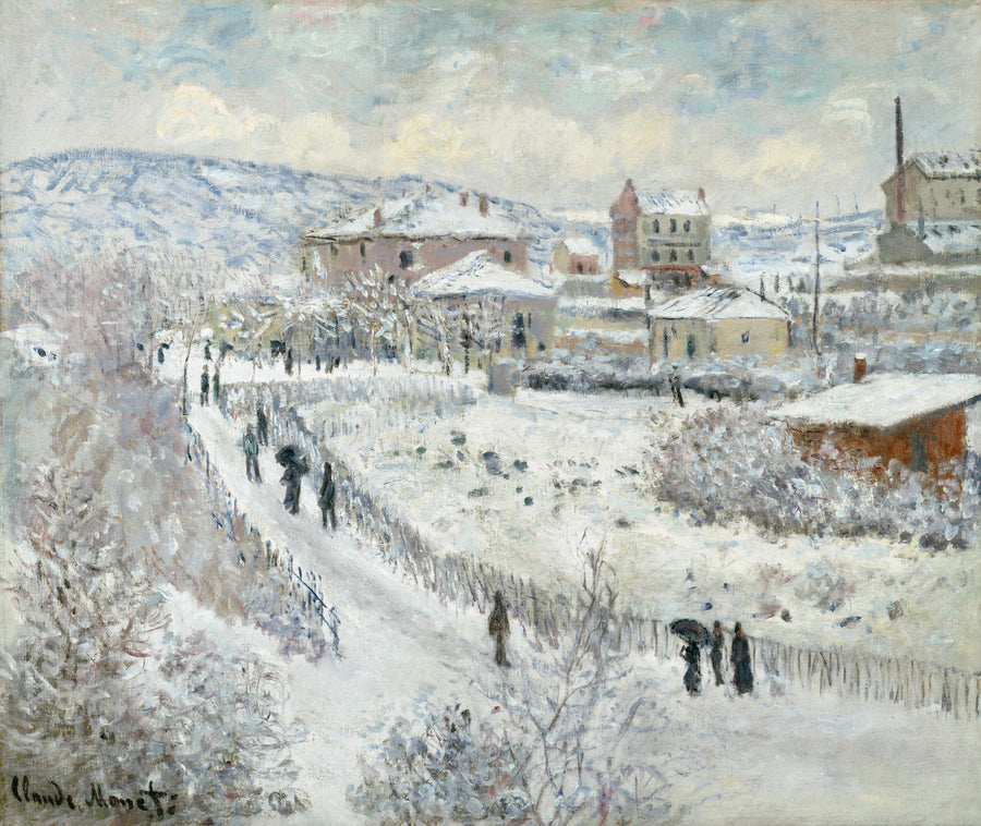 Schnee in Argenteuil - Claude Monet