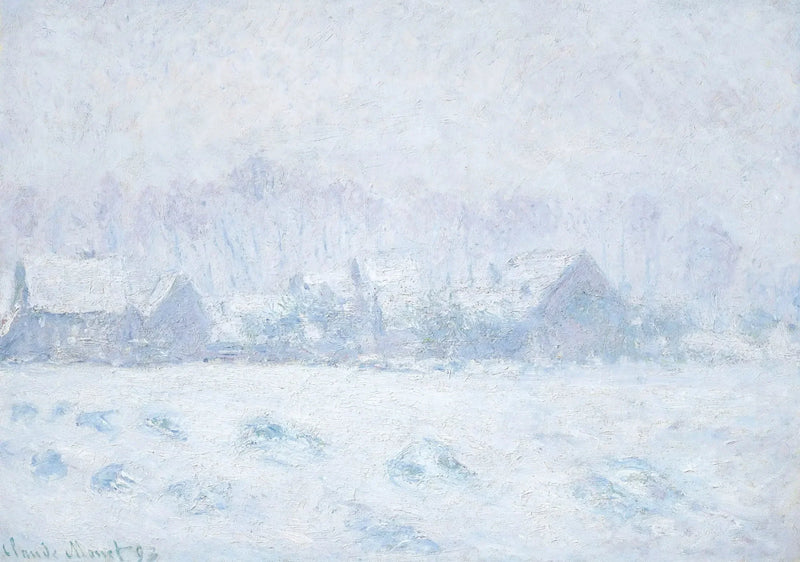 Schneeeffekt in Giverny W1331 - Claude Monet