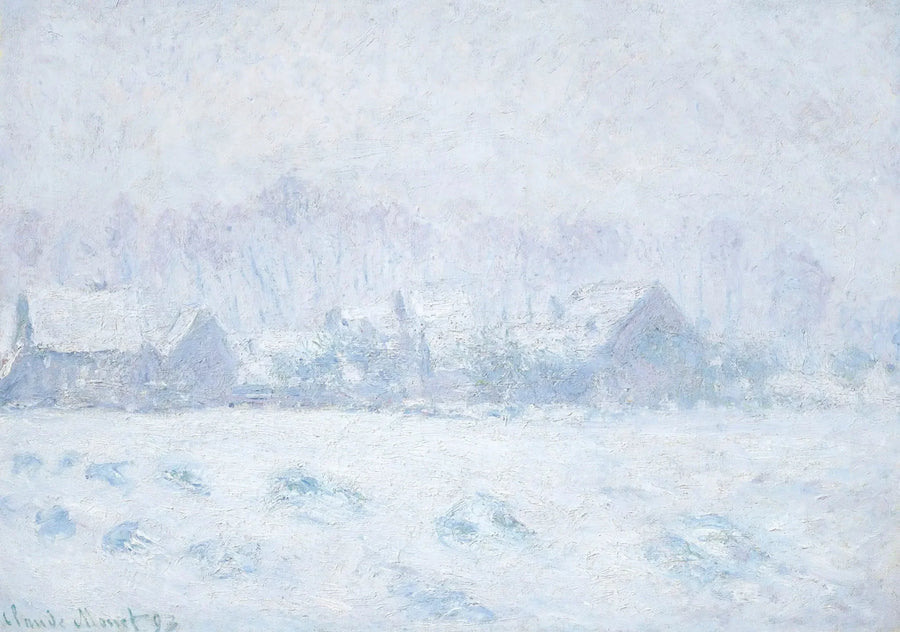 Schneeeffekt in Giverny W1331 - Claude Monet