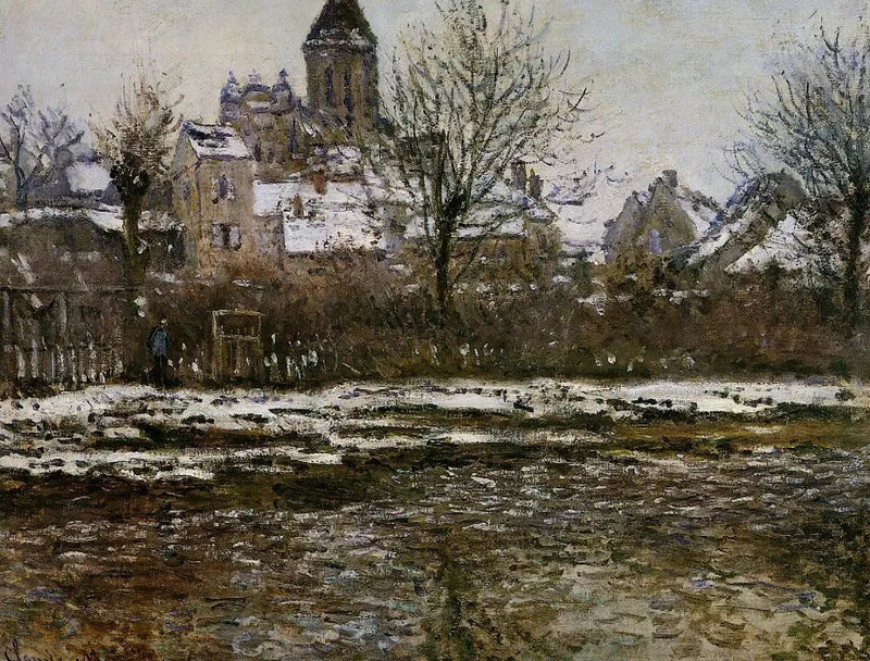 Schneeeffekt in Vétheuil W506 - Claude Monet