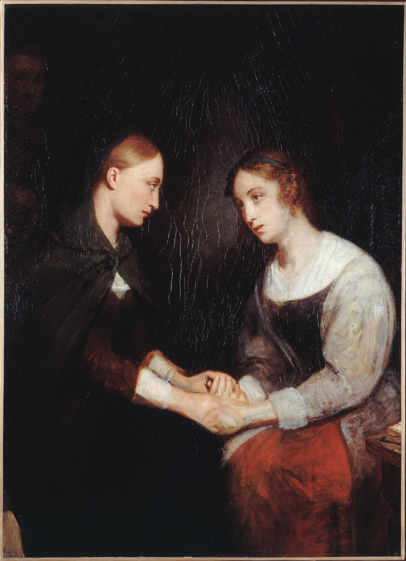 Effie und Janny Daens im Gefängnis von Edinburgh - Ary Scheffer