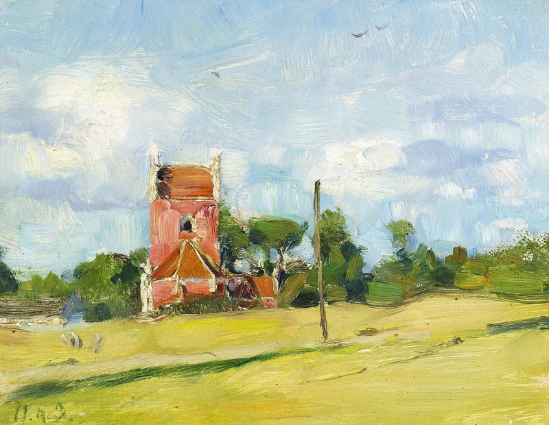 Byrum-Kirche auf der Insel Læsø in Dänemark. - H. A. Brendekilde