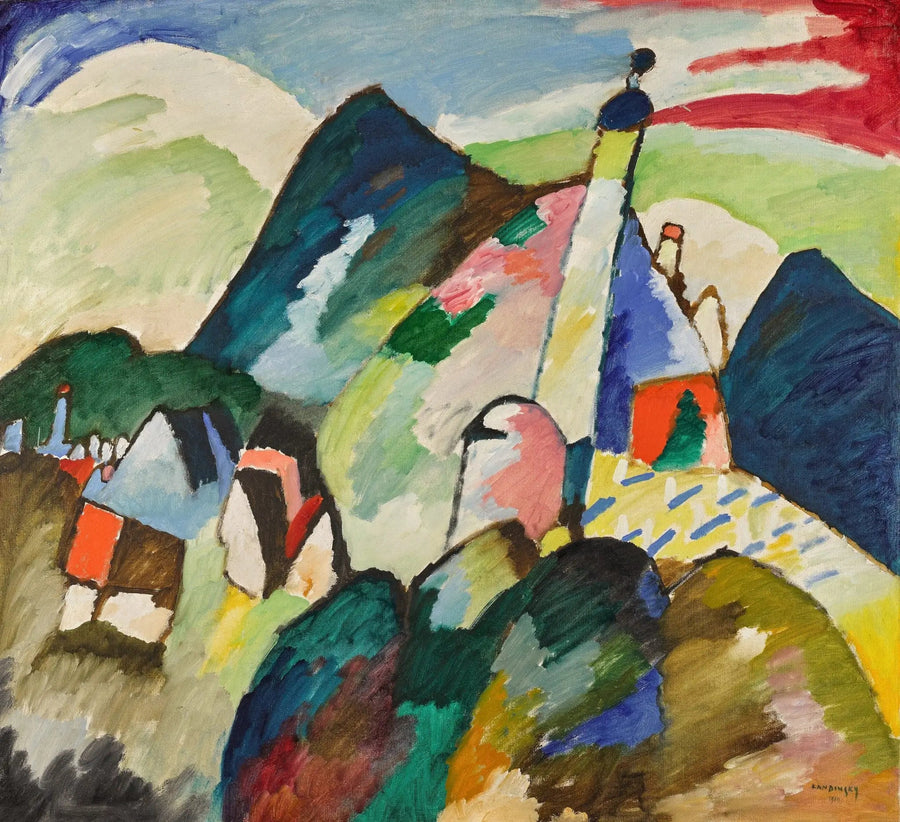 Kirche von Murnau - Vassily Kandinsky