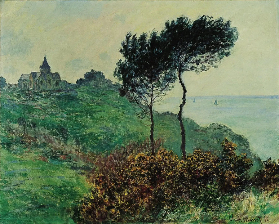 Kirche von Varengeville, graues Wetter - Claude Monet