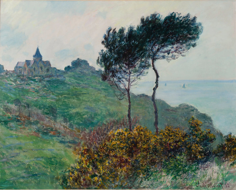 Kirche von Varengeville, graues Wetter W725 - Claude Monet
