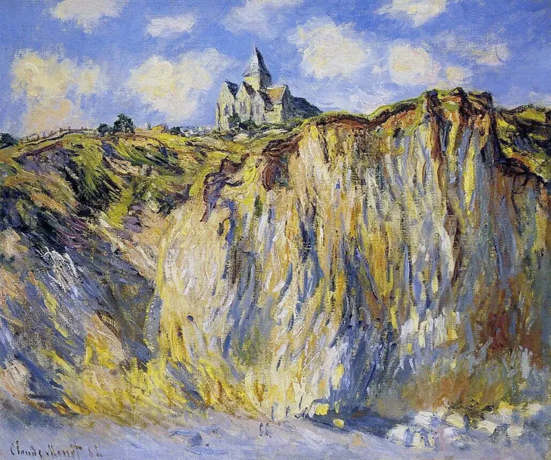 Kirche von Varengeville, Morgeneffekt W794 - Claude Monet