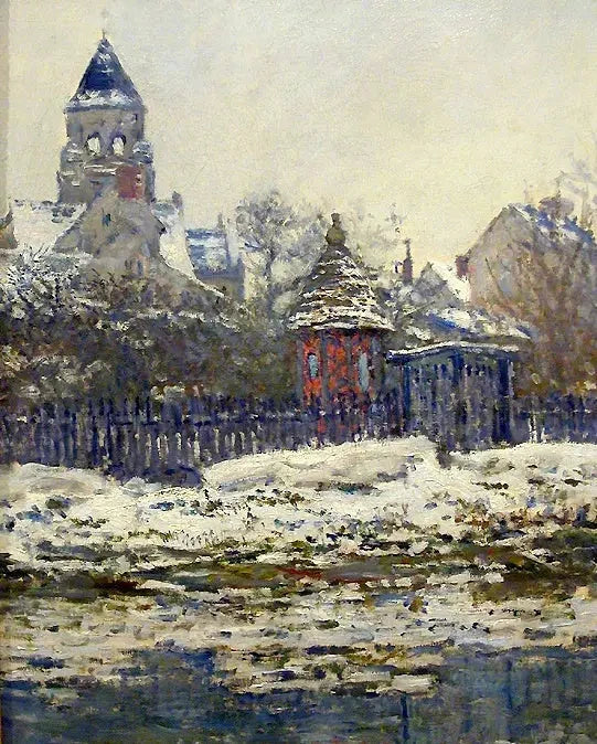 Kirche von Vétheuil W505 - Claude Monet