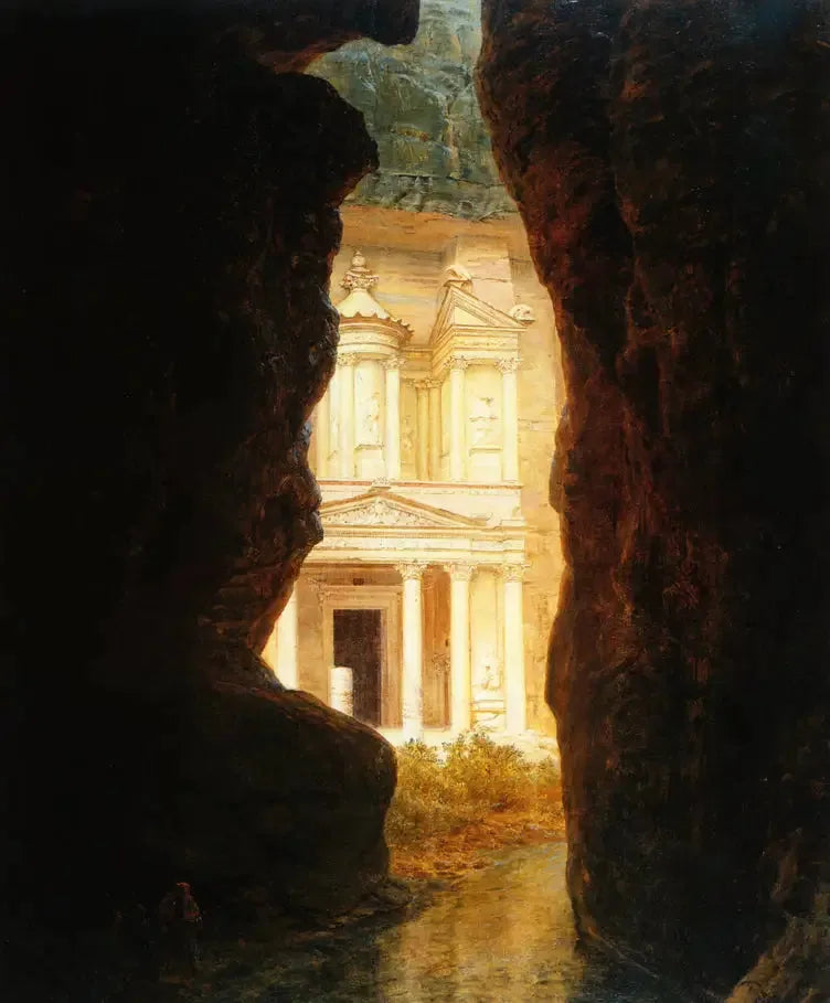 El Khasné, Pétra - Frederic Edwin Church image 1 reproduction d’œuvre d’art à l’huile