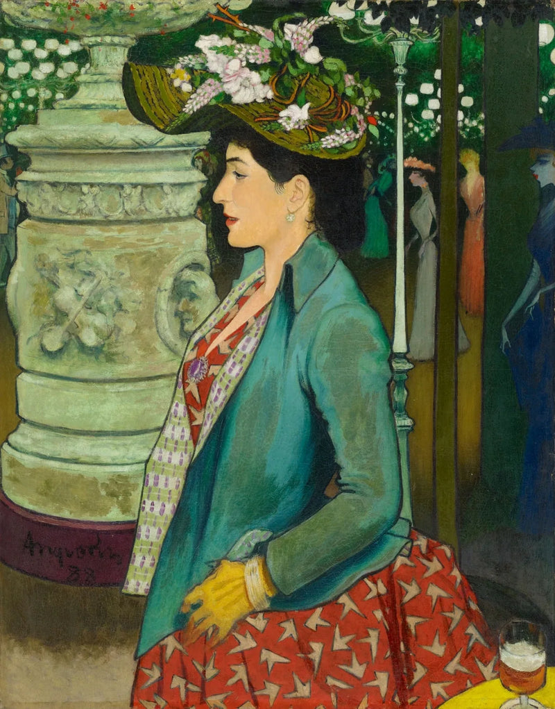 Elegante im Élysée Montmartre - Louis Anquetin