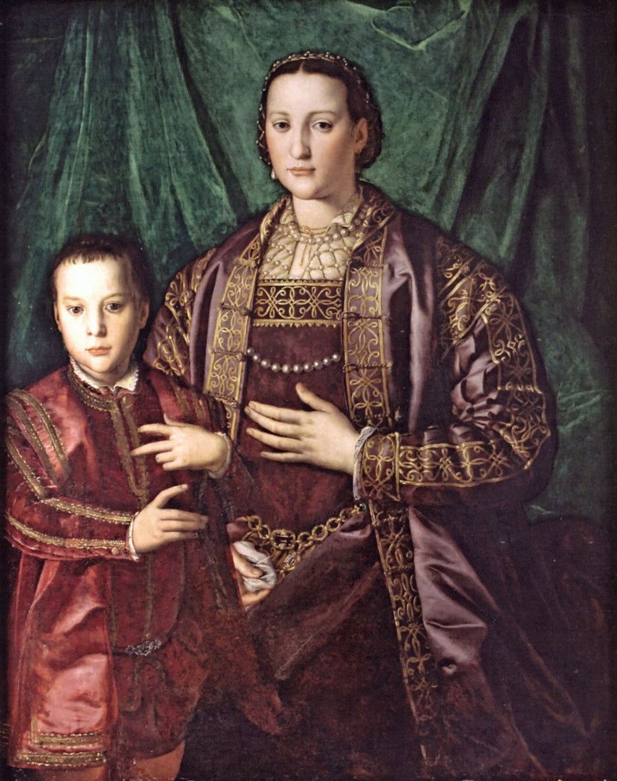 Eleonora di Toledo mit ihrem Sohn Francesco - Bronzino