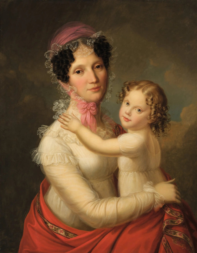 Eleonora Mayer, Baronin zu Gravenegg mit ihrer Tochter Isabella - François Gérard