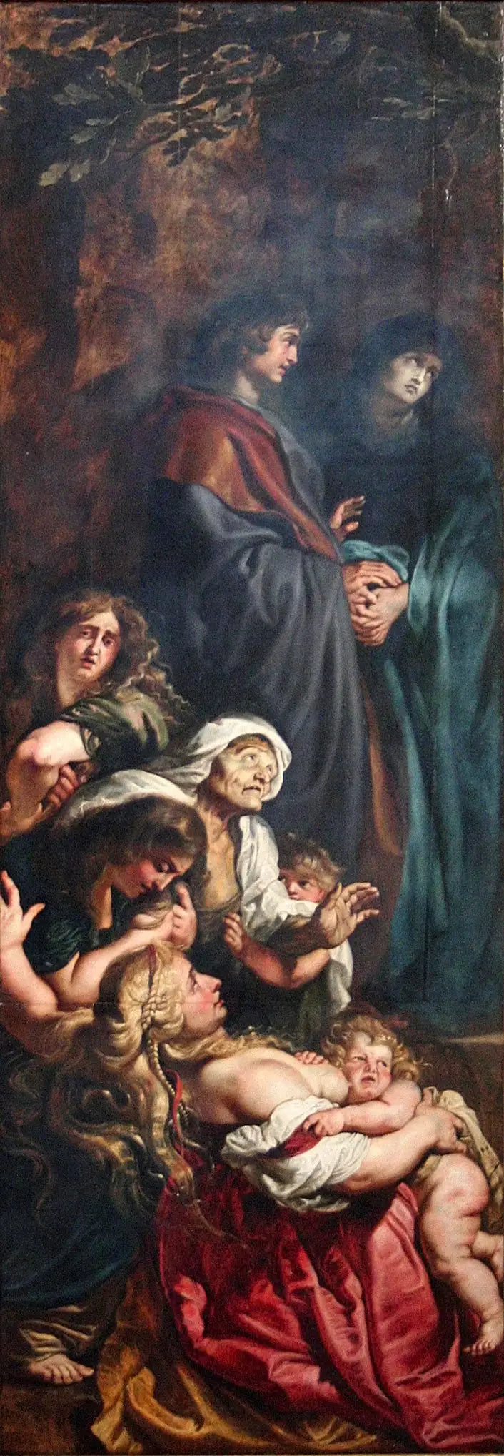 Erhebung des Kreuzes (linke Tafel) - Peter Paul Rubens