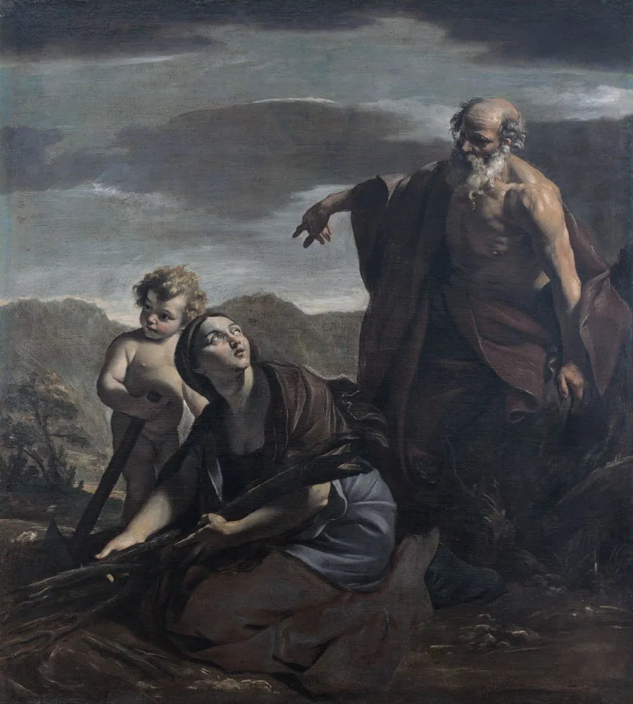 Elia und die Witwe von Sarepta - Giovanni Lanfranco