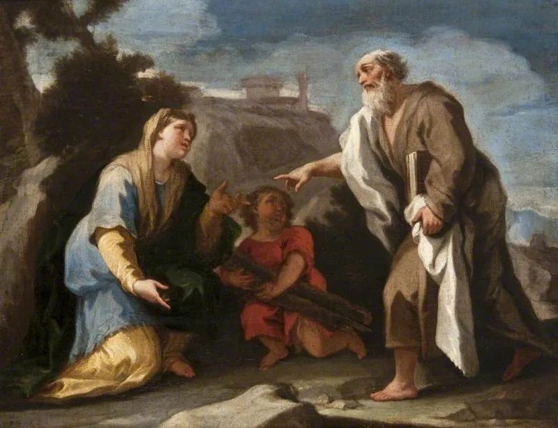 Elie und die Witwe von Sarepta - Luca Giordano