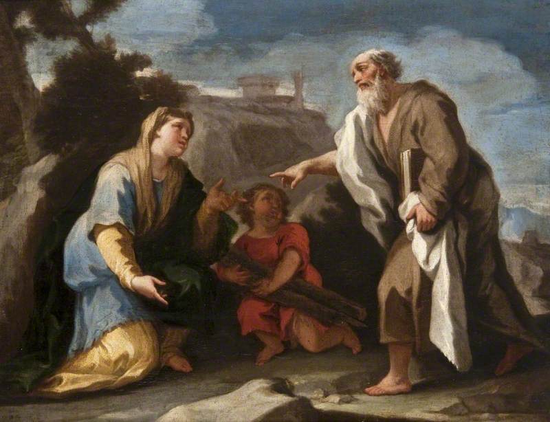 Elie und die Witwe von Sarepta - Luca Giordano