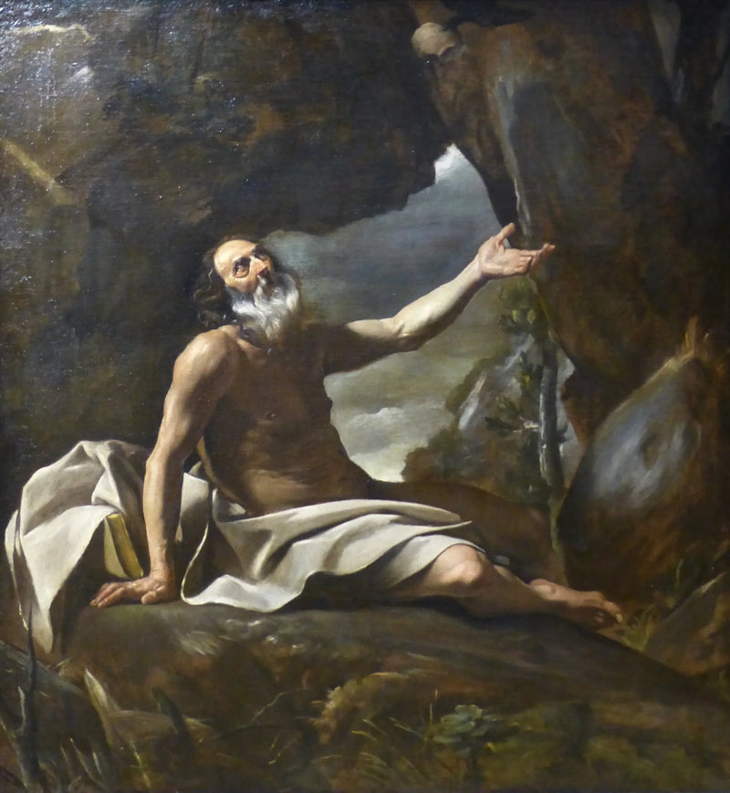 Elie genährt vom Raben - Giovanni Lanfranco