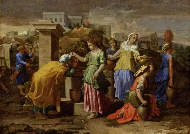 Eliezer und Rebecca - Nicolas Poussin