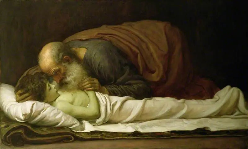 Élisée erweckt den Sohn der Sunamitin - Frederic Leighton