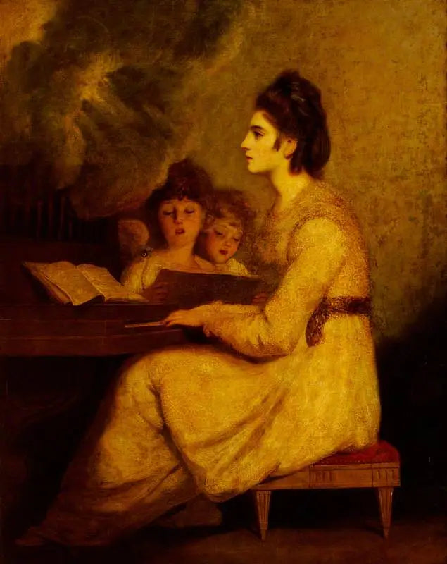 Elizabeth Linley (1754–1792), Mme Richard Brinsley Sheridan im Role der Heiligen Cäcilie - Joshua Reynolds