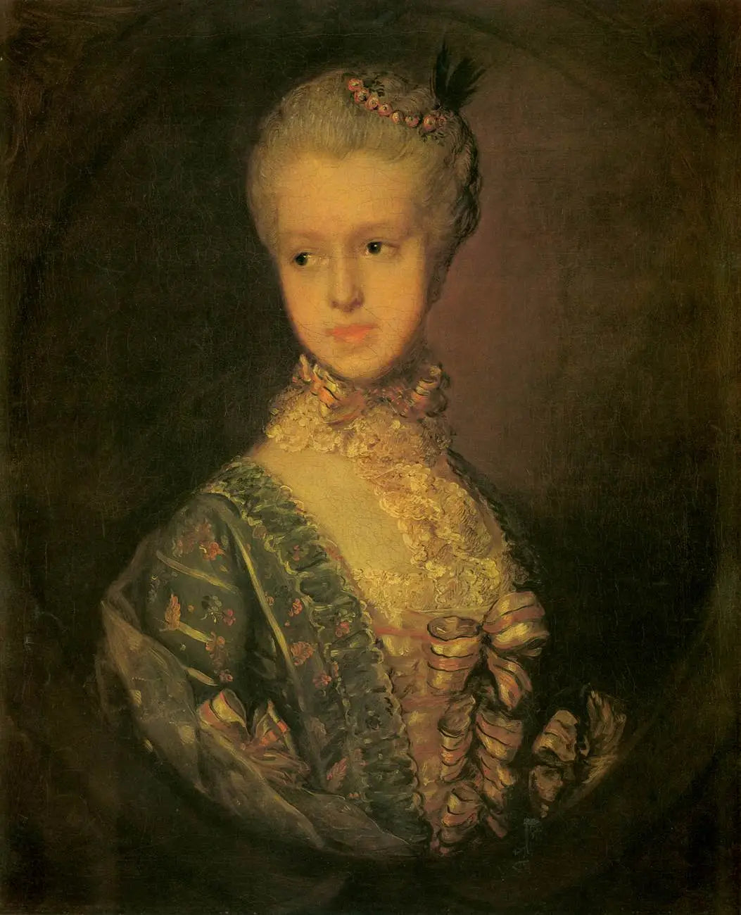 Elizabeth Wrottesley, plus tard duchesse de Grafton - Thomas Gainsborough image 1 reproduction d’œuvre d’art à l’huile