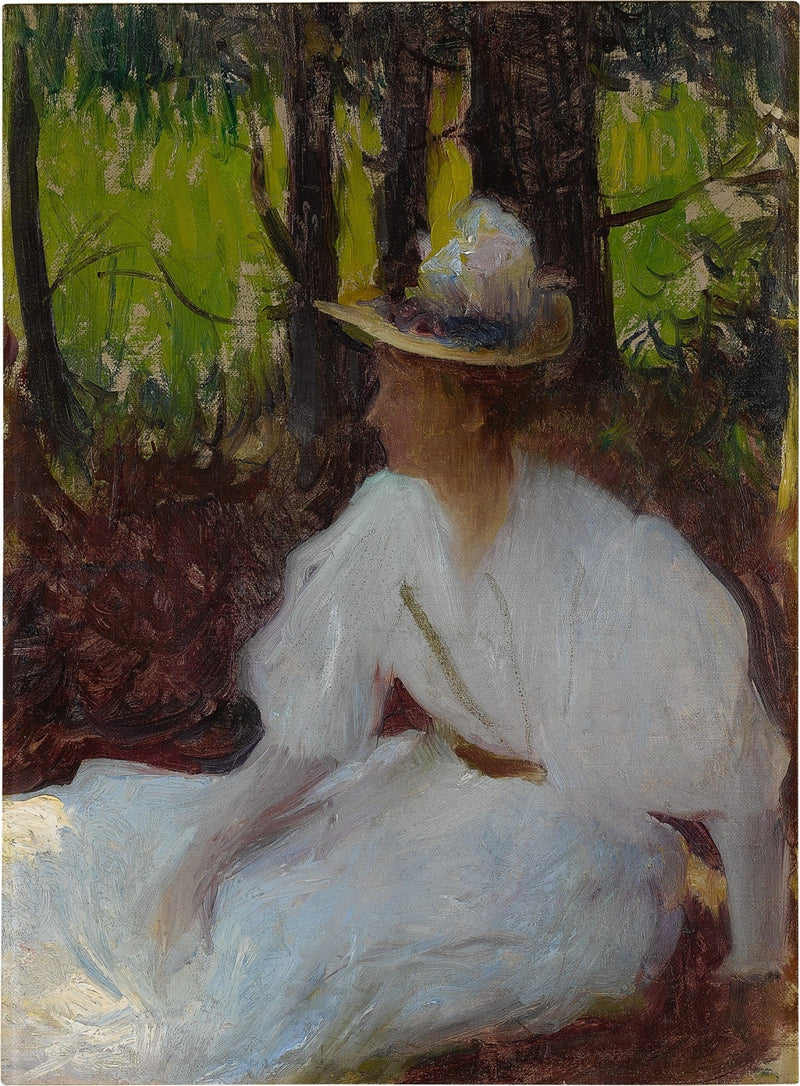 Ellen im Wald - Frank Weston Benson