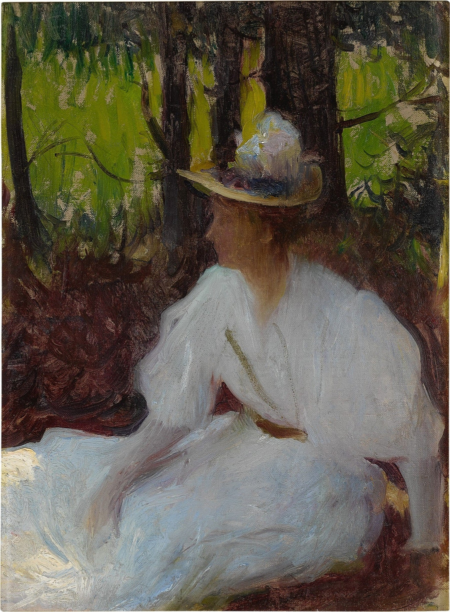 Ellen im Wald - Frank Weston Benson