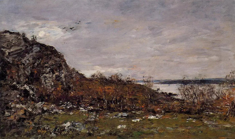 Mündung des Elorn in der Nähe von Brest - Eugène Boudin