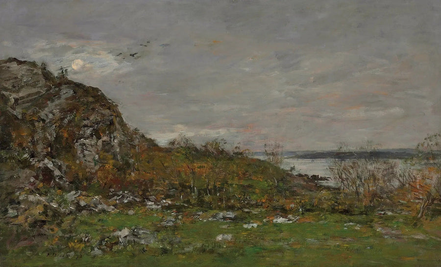 Mündung des Elorn in der Nähe von Brest - Eugène Boudin