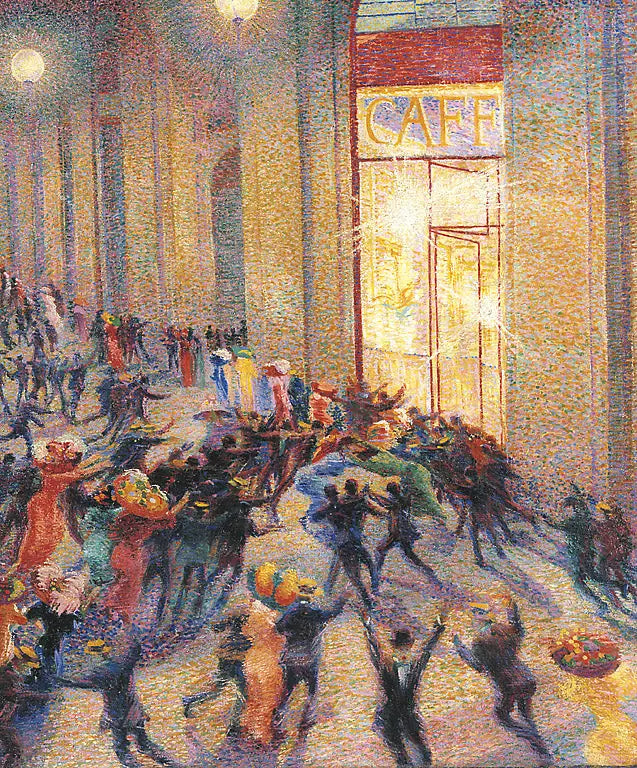 Aufruhr in der Galerie - Umberto Boccioni