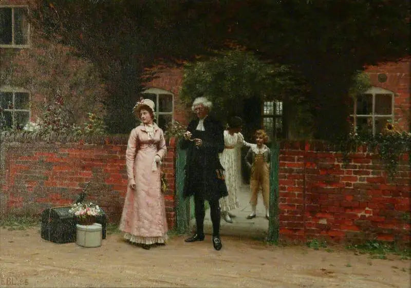 Warten auf den Trainer - Edmund Blair Leighton