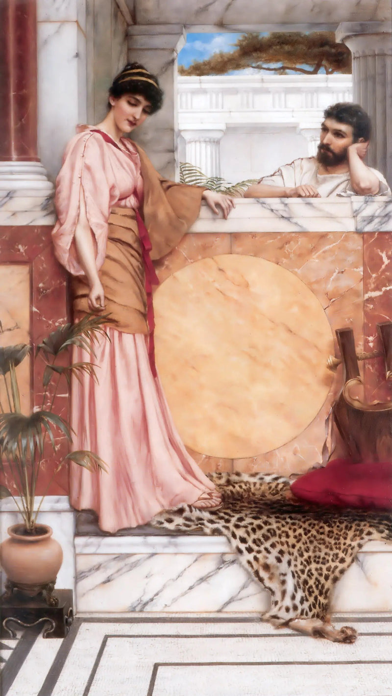Erwartung auf eine Antwort - John William Godward
